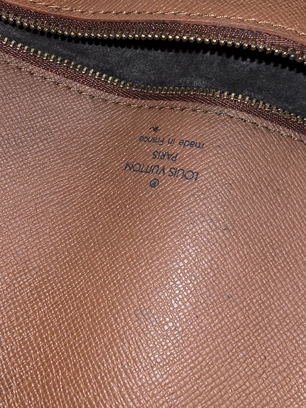 Louis Vuitton Monogram Canvas Tote with Tan Leather Trim - Picture 3 of 6